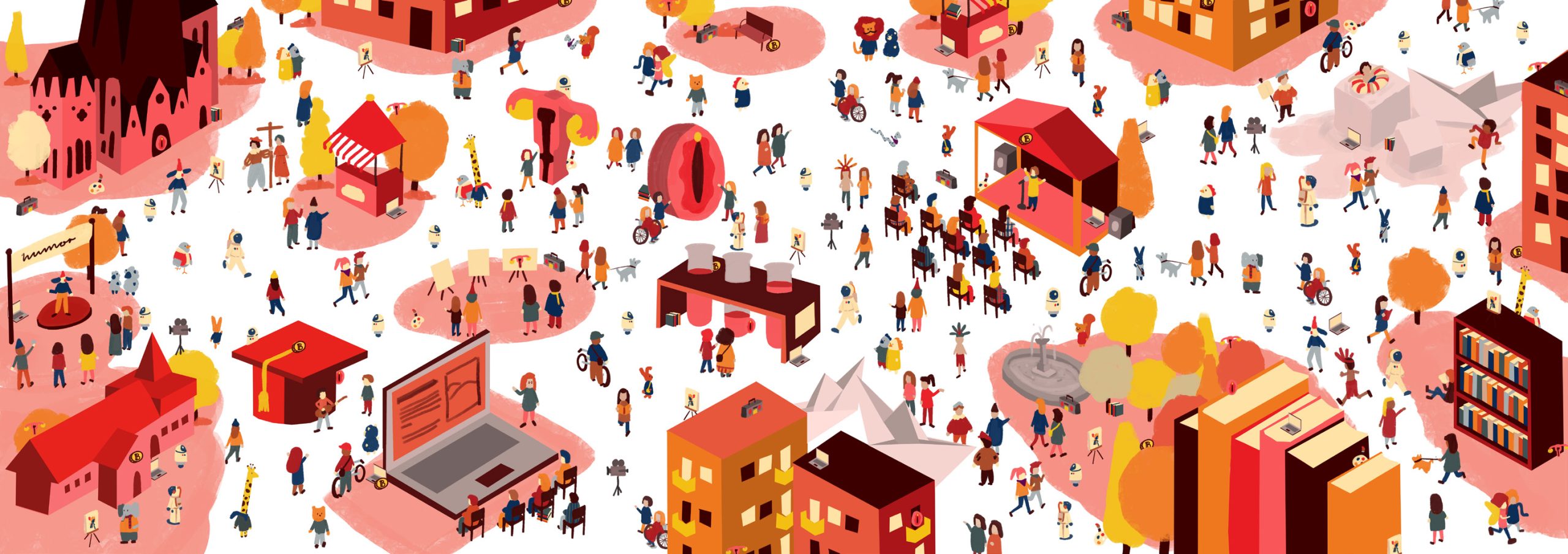 Biennal de Pensamiento – Proyecto Final de Máster de Olivia Ortiz, alumna del Máster Online en Ilustración.